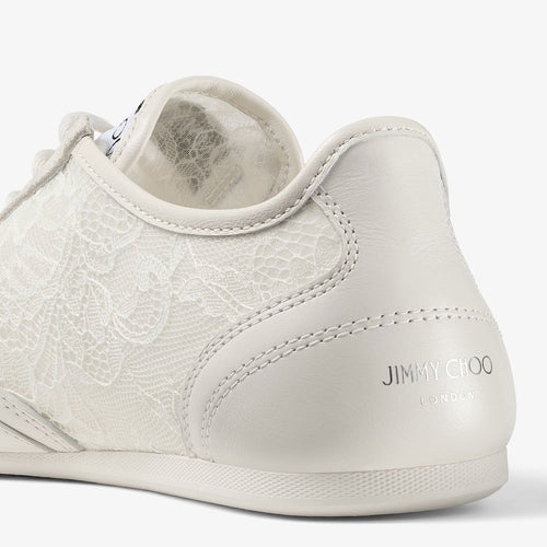 Jimmy Choo “Lumière Dentelle” Lace Low Top Trainers