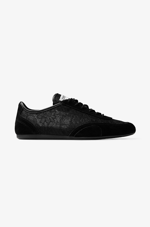 Jimmy Choo “Lumière Dentelle” Lace Low Top Trainers
