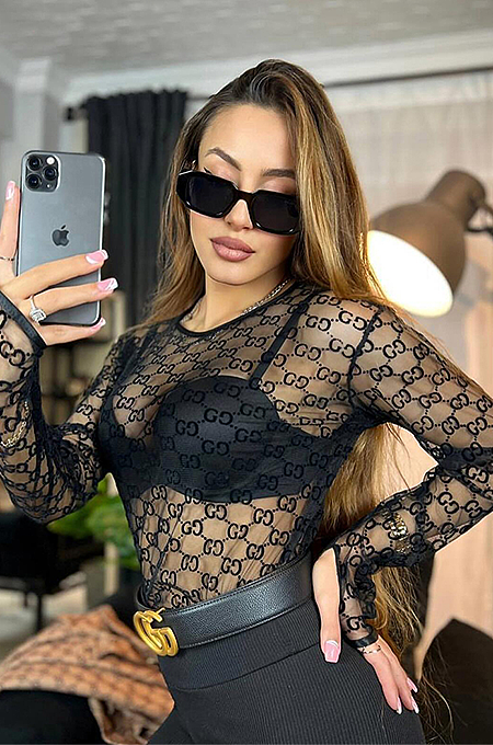 GG Mesh Long Top