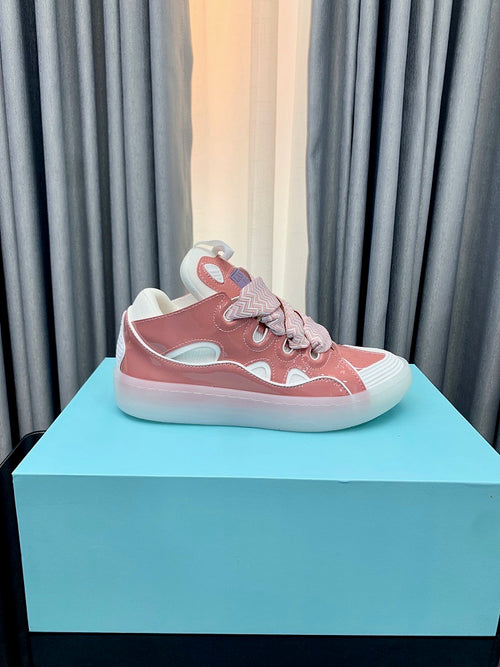 Leather Curb Sneakers