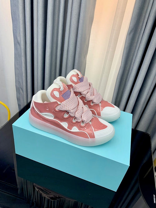 Leather Curb Sneakers