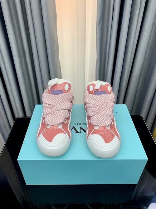 Leather Curb Sneakers