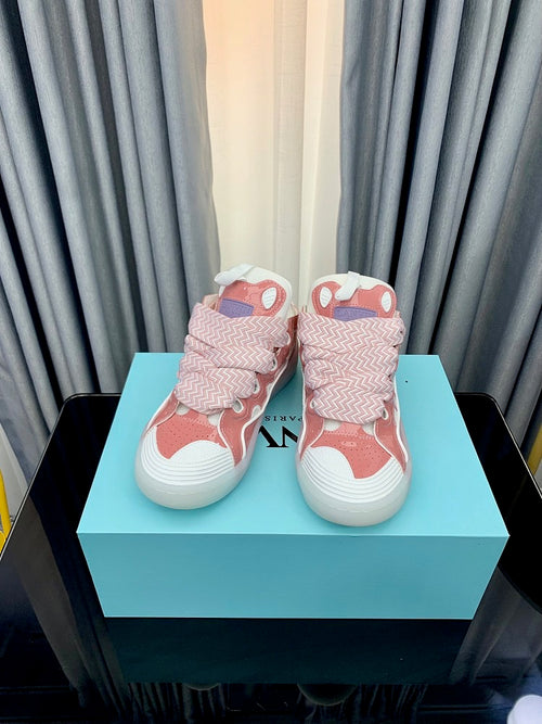 Leather Curb Sneakers