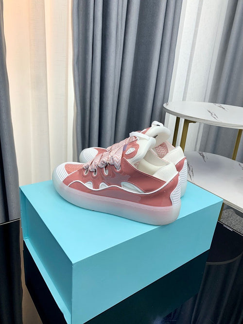 Leather Curb Sneakers