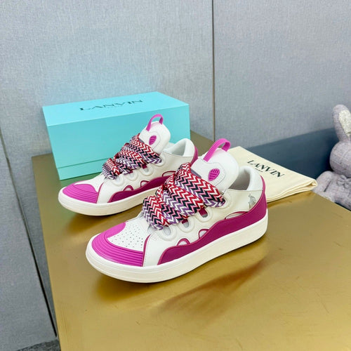 Leather Curb Sneakers