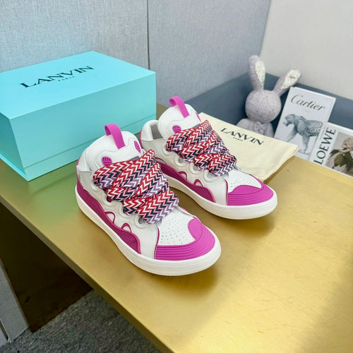 Leather Curb Sneakers