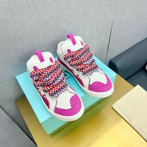 Leather Curb Sneakers