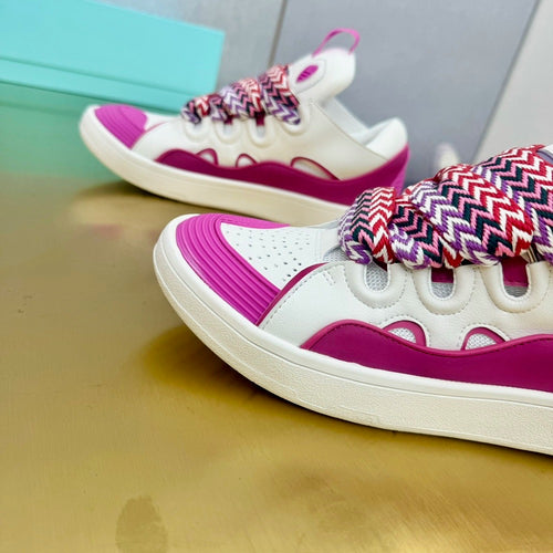 Leather Curb Sneakers