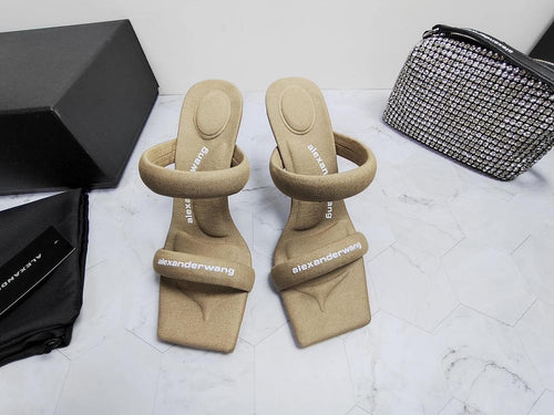 Alexander Wang Crystal Tubular Sandal Heels