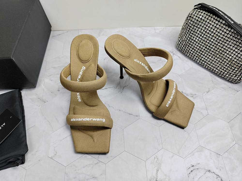 Alexander Wang Crystal Tubular Sandal Heels