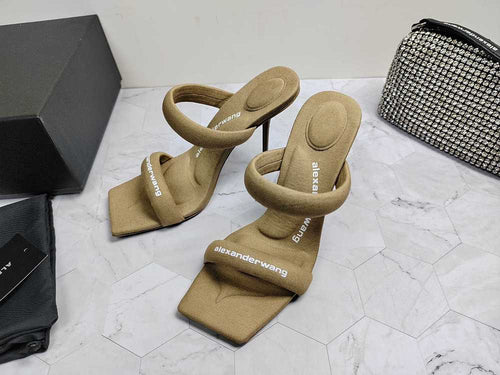 Alexander Wang Crystal Tubular Sandal Heels