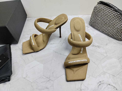 Alexander Wang Crystal Tubular Sandal Heels