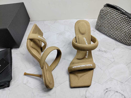 Alexander Wang Crystal Tubular Sandal Heels