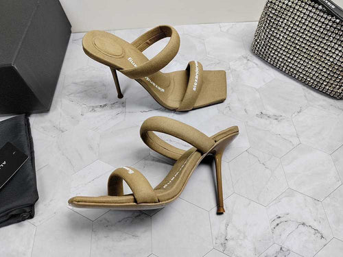 Alexander Wang Crystal Tubular Sandal Heels