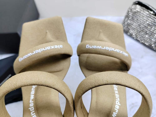 Alexander Wang Crystal Tubular Sandal Heels