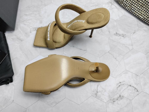 Alexander Wang Crystal Tubular Sandal Heels