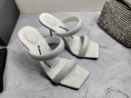 Alexander Wang Crystal Tubular Sandal Heels