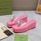 GG Wedge Sandals
