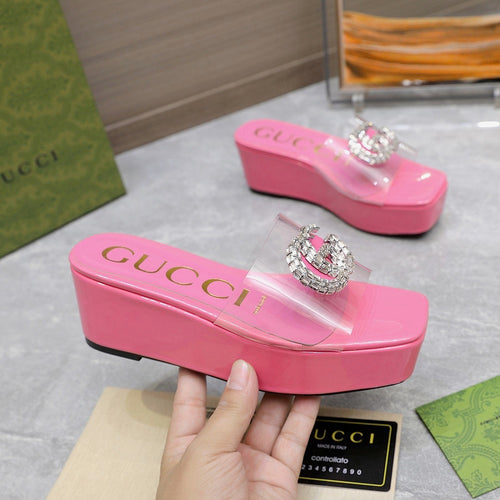 GG Wedge Sandals