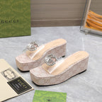 GG Wedge Sandals
