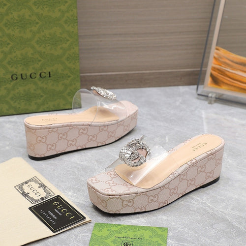 GG Wedge Sandals