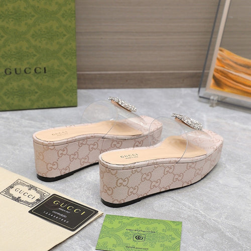 GG Wedge Sandals