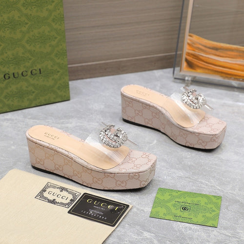 GG Wedge Sandals