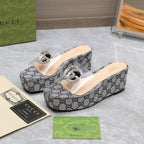 GG Wedge Sandals