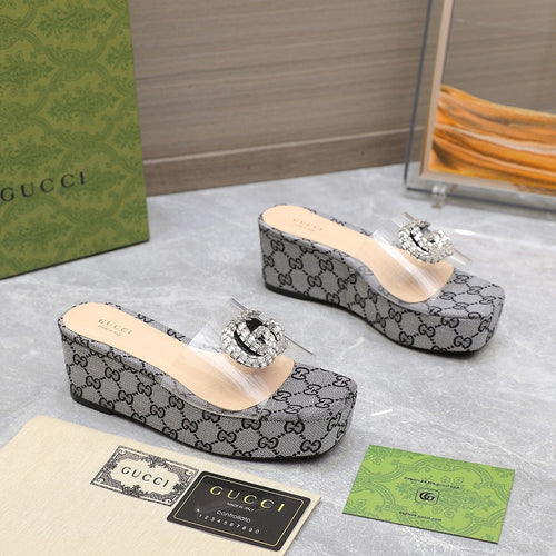 GG Wedge Sandals