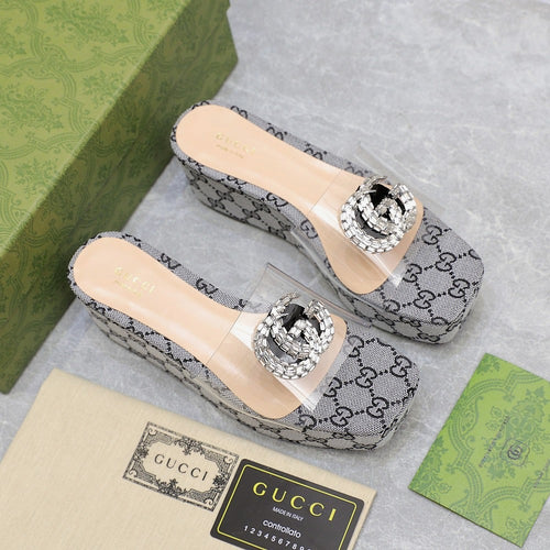 GG Wedge Sandals