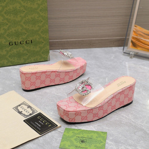 GG Wedge Sandals