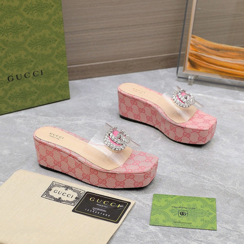 GG Wedge Sandals