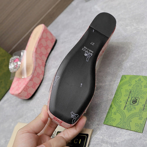 GG Wedge Sandals