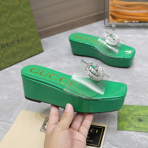 GG Wedge Sandals