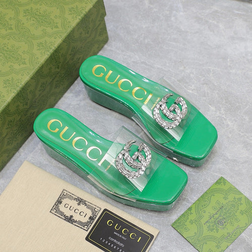 GG Wedge Sandals