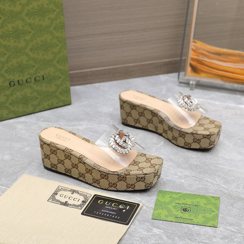GG Wedge Sandals