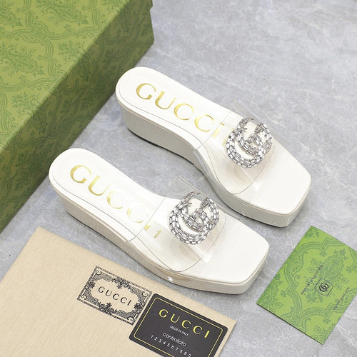 GG Wedge Sandals