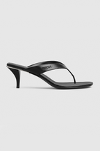 Gucci Noir Sculpt Thong Heels