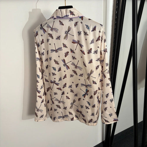 Dior Libellule Silk Lounge Set