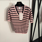 Dior Riviera Stripe Knit Top