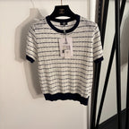 Chanel Côte Dentelle Pointelle Knit Top