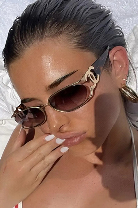 CC Metal Frame Sunglasses