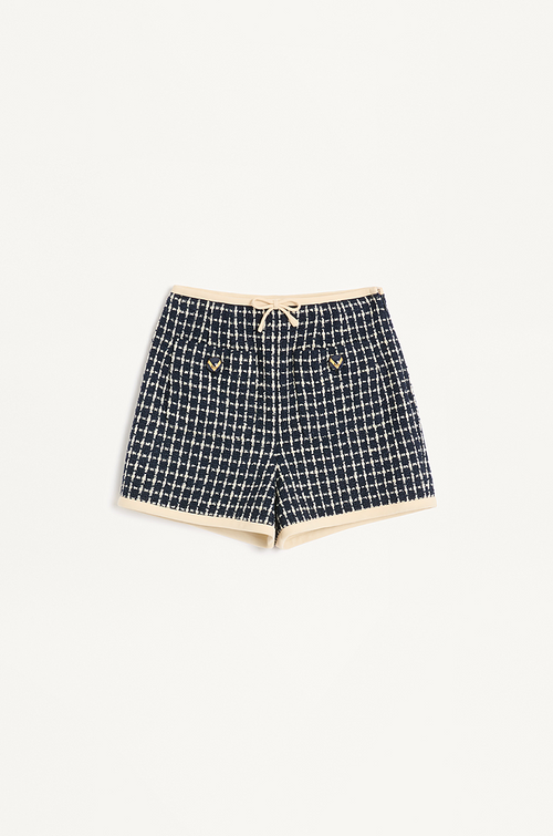 Valentino Navy & Cream Tweed Jacket and Shorts Set