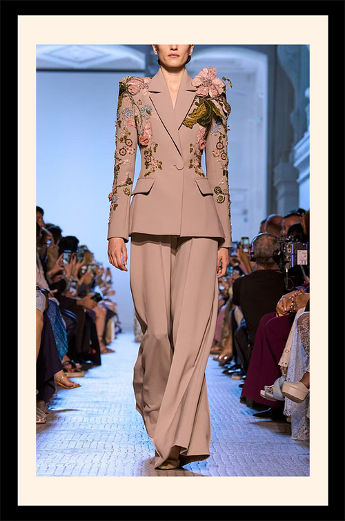 Roseraie Souveraine — Embellished Couture Pantsuit