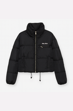 Miu Miu Noir Puffer Crop Jacket