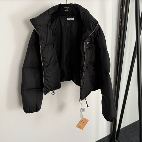 Miu Miu Noir Puffer Crop Jacket