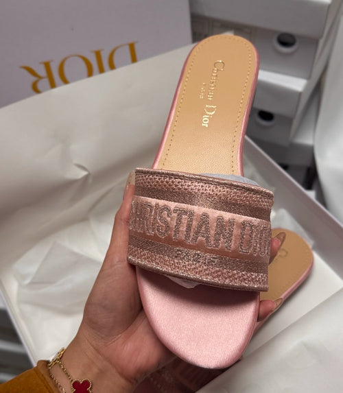 Velvet Dior Slides