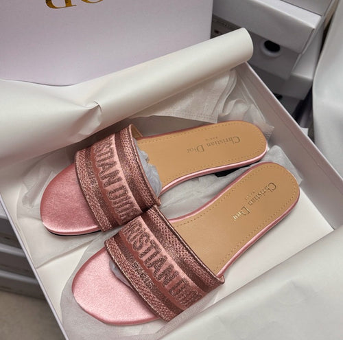 Velvet Dior Slides