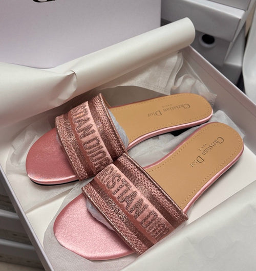 Velvet Dior Slides