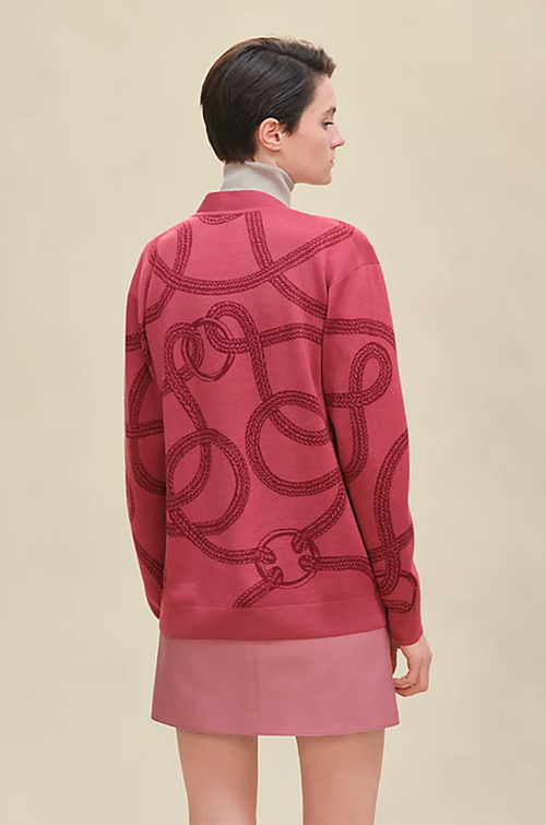 Loewe Rope Jacquard Knit Cardigan